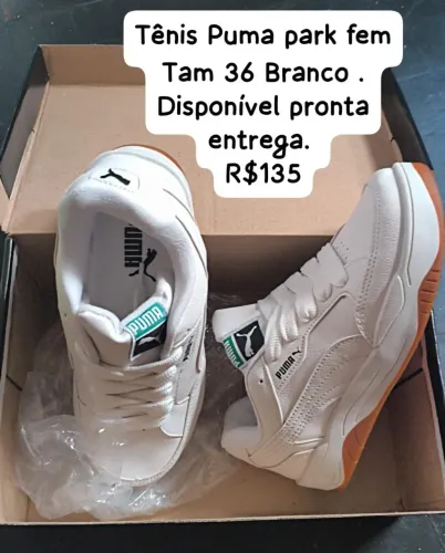 Tênis Puma park fem 36 bco