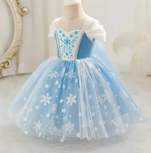 Vestido Frozen luxo novo - 1 a 2 anos  