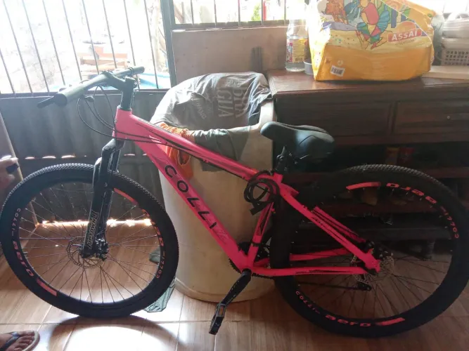 Bicicleta coli rosa aro 29