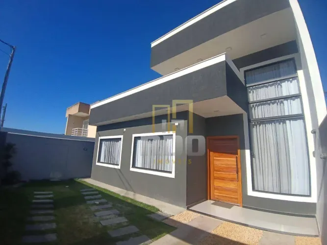 Linda casa linear no Enseada das Gaivotas em Rio das Ostras, 3 quartos!