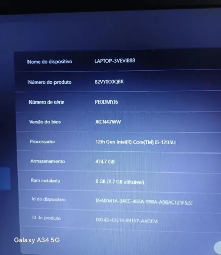 NOTEBOOK LENOVO COM MOCHILA 3 VEZES USADO