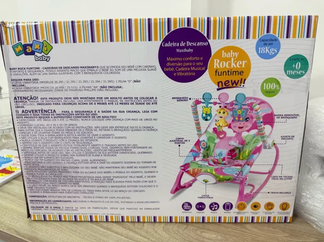 Cadeira de Descanso Musical e Vibratória Maxibaby Baby Rocker