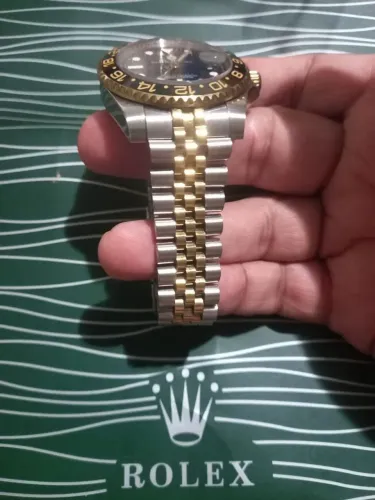 Relógio ROLEX GMT MASTER II GOLD IRON AUTOMÁTICO