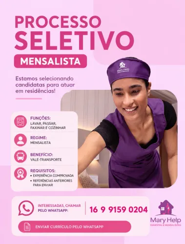 Empregada doméstica mensalista