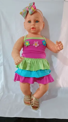 Bonecão gigante antigo 63 cm altura, da marca walbert