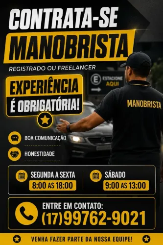 Vaga para manobrista