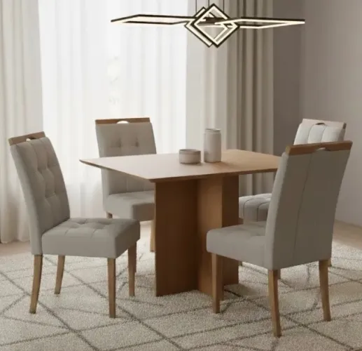 Conjunto de Jantar Aconchego 4 Lugares