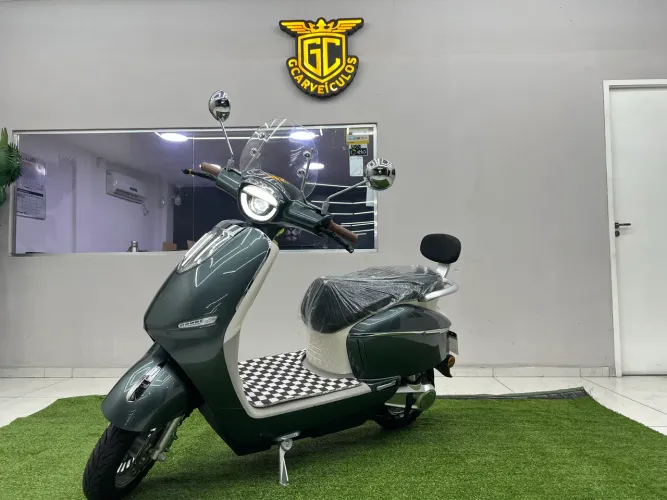 moto elétrica vespa retrô 100% elétrica