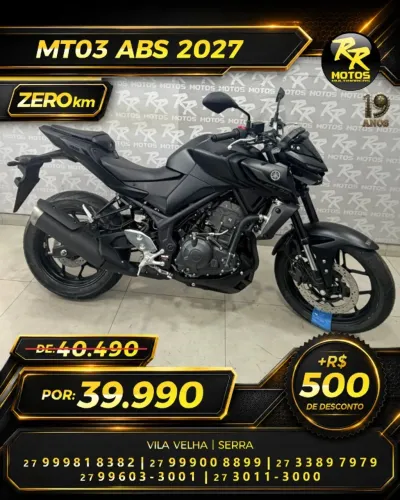 Moto Yamaha MT03 ABS 2027 0KM