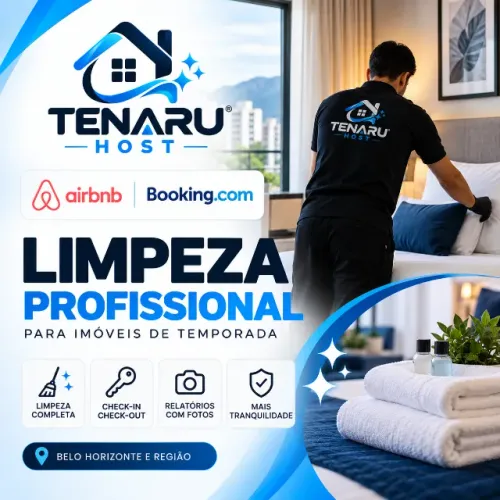 LIMPEZA PÓS-HÓSPEDE AIRBNB | MÁXIMA AVALIAÇÃO GARANTIDA