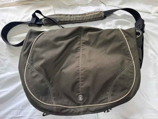 Bolsa CRUMPLER verde-oliva e cinza, 