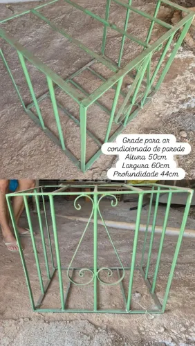 Grade para ar condicionado de parede
