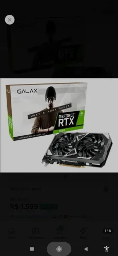PLACA DE VÍDEO GALAX RTX 3050 6GB