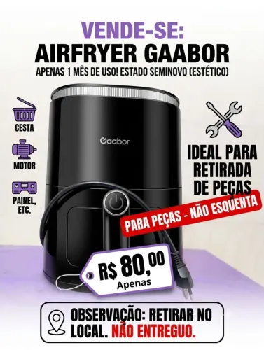 Vendo AirFryer para retirada de peças