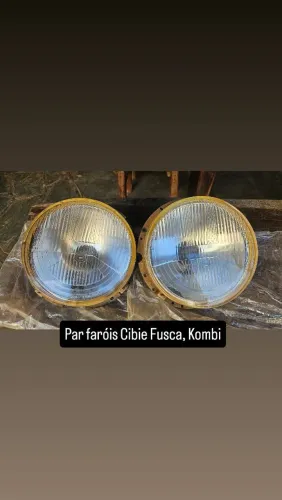 Par de faróis originais Cibié Fusca Kombi originais