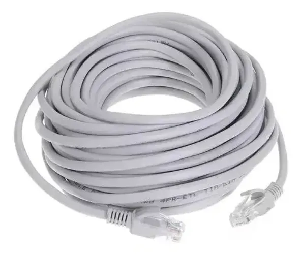 Cabo de Rede Cat6 20 Metros It Blue Le-316 - Ideal para CFTV e Conexão de Internet 