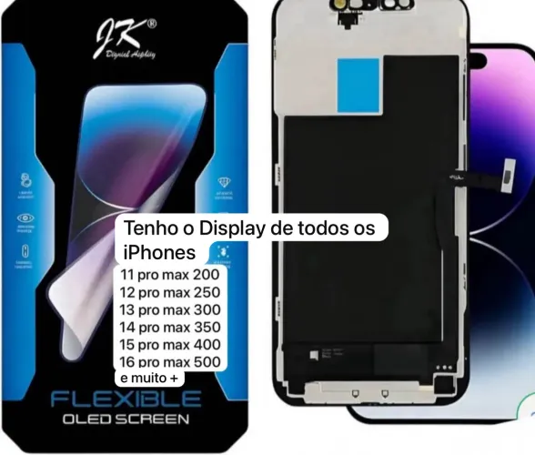 Display de todos os iPhones 