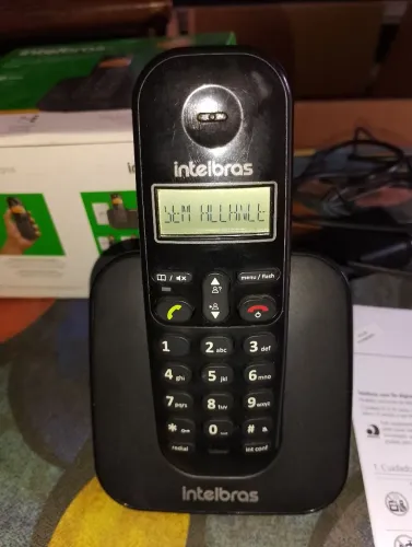 Telefone sem fio Intelbras funcionando completo leia