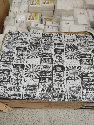 Papel impresso para lanche térmico 