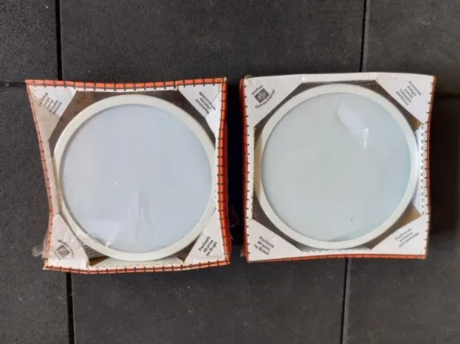 Plafon 2 lampadas Alumínio Sobrepor (Valor para as duas unidades)