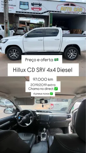 Toyota Hilux CD SRV 4X4 2.8 TDI Diesel Aut. 2019