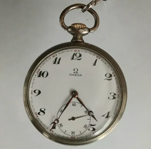 Relógio Omega de Bolso Calibre 38.5LT1 - Não é Longines Zenith Tissot Movado Cyma Roskopf