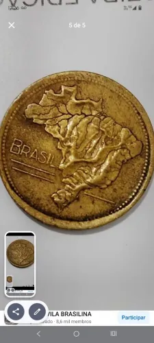 Linda moeda de Coleção com defeito do ano 1949