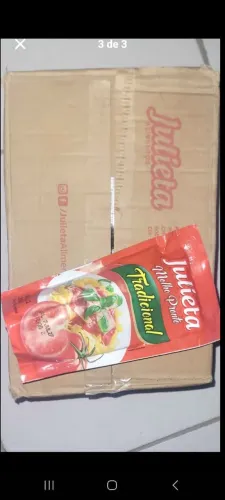 Caixa de molho de tomate