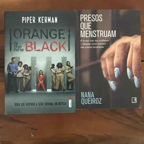 Livros Orange is The new black + Presos que menstruam