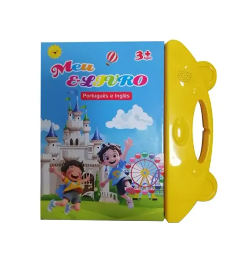 Livro Infantil Com Som e Toque Interativo Bilíngue