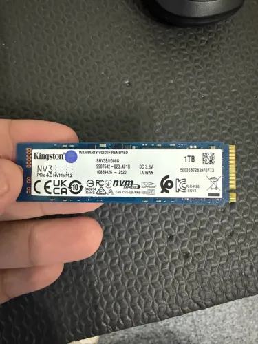 Nvme kingston com nf e garantia 700h de uso