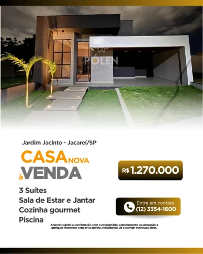 Casa Condomínio - 3 suítes - à venda - Jacareí/SP