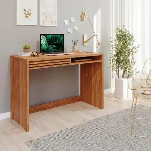 Escrivaninha Bia Permóbili - 1 Gaveta com Tampo Robusto | Entrega Imediata