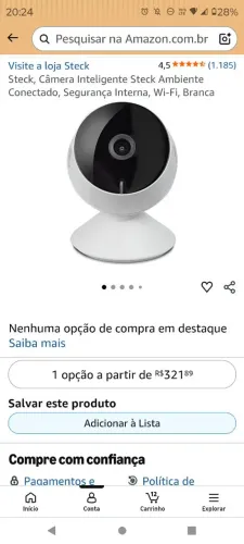 Câmera de segurança wi-fi