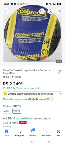Vende-se cabos