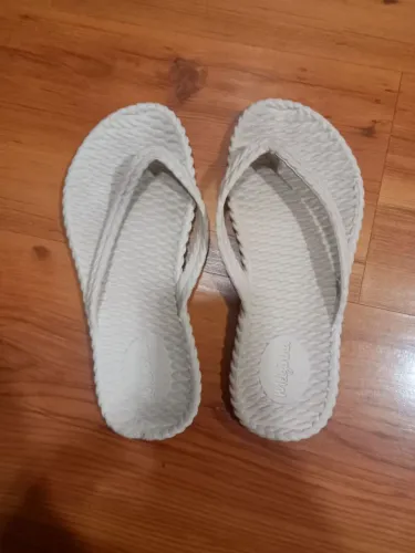 Chinelo Melzinha trançado bege - Número 36/37