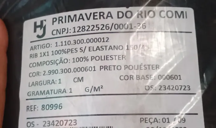 Ribana Poliéster 1x1