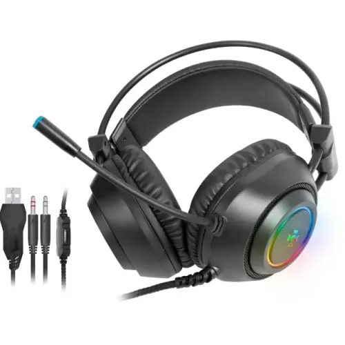 FONE HEADSET GAMER CRUSADER RGB FORTREK - LOJA DADO DIGITAL