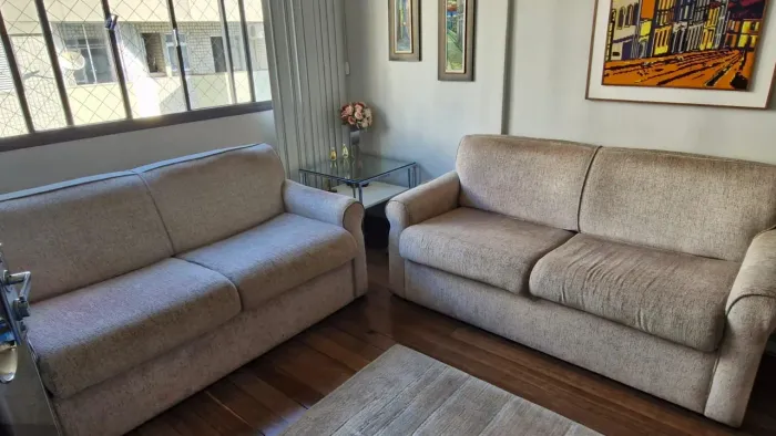 2 sofás camas de 2 lugares