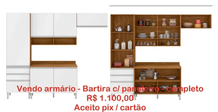 ARMÁRIO COZINHA C/ PANELEIRO