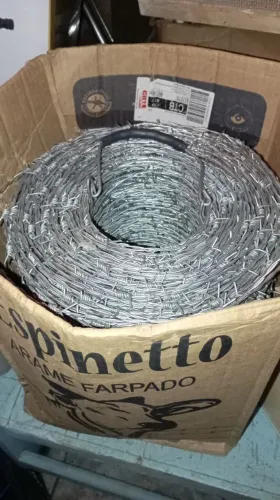 ARAME FARPADO LOTE COM 06 ROLOS 