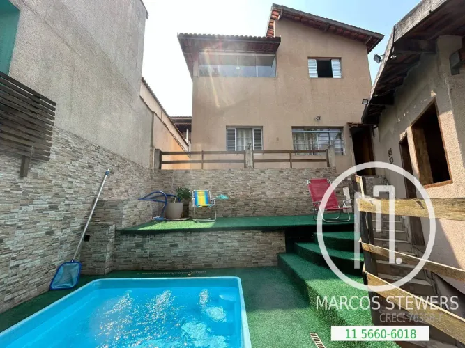 Terreno com 2 Sobrados e Piscina na Vila do Encontro, Jabaquara
