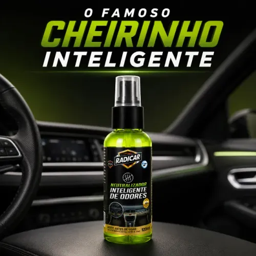 Cheirinho inteligente Automotivo - Neutralizador de Odores 120 ml - Elimina cheiros