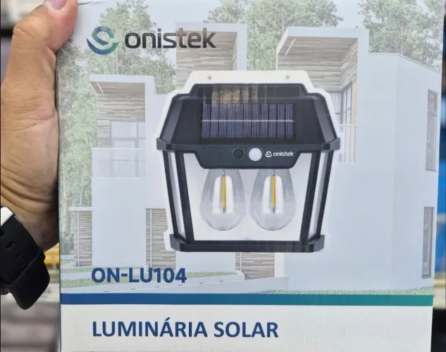 LUMINARIA LED SOLAR EXTERNA 28W ON-LU104<br>