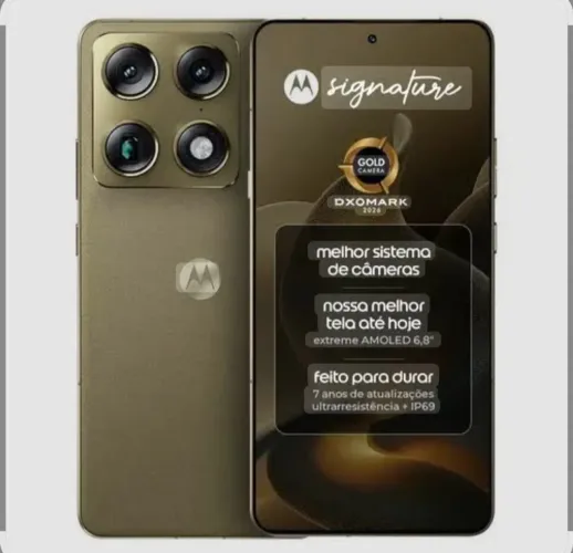 Motorola signature 12RAM 512GB zero com nota fiscal na garantia