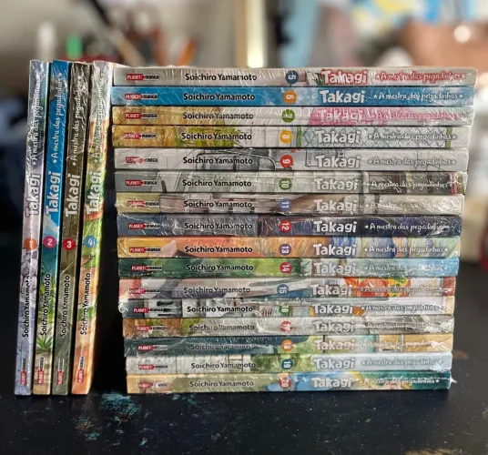 Takagi - A mestra das pegadinhas LACRADO COMPLETO (todos os 20 volumes)