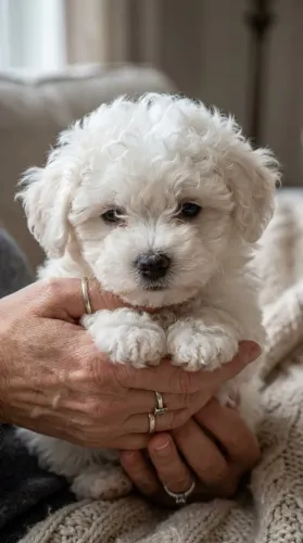 Poodle encantador pronto para sua família