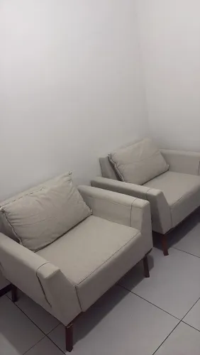 Poltronas em forro de linho