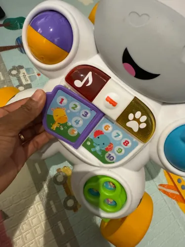 andador zebrinha fisher price