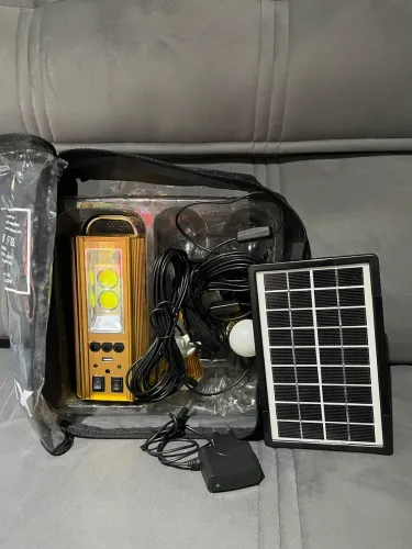 Kit placa solar com iluminação 